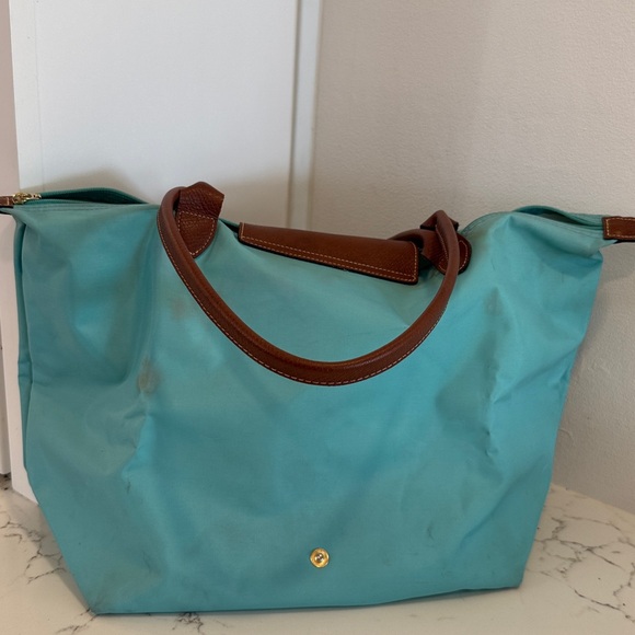 Longchamp Nylon Tote  Blue - Picture 2 of 8